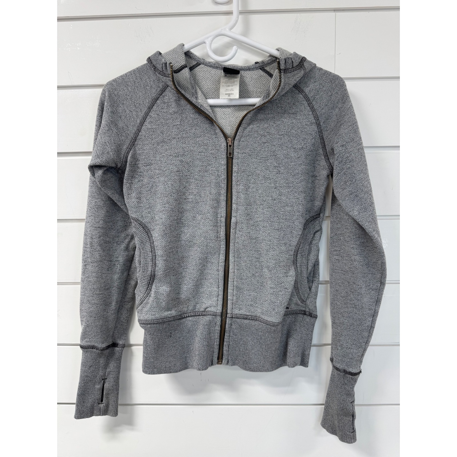 Patagonia Better Sweater Full Zip Hoodie Gray Heather Womens Xs Thumbholes